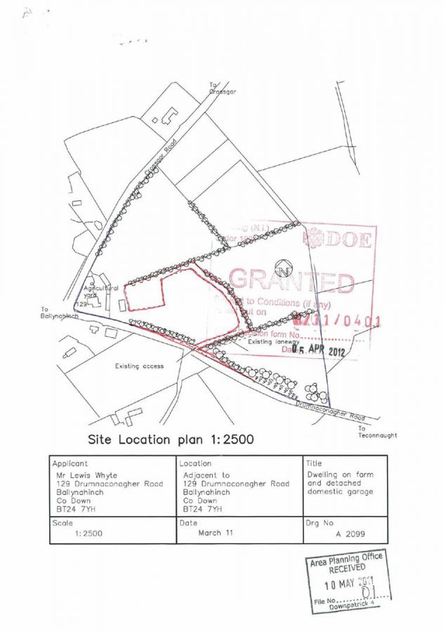 Building Site, 129A Drumnaconagher Road, Ballynahinch, BT24 8TH