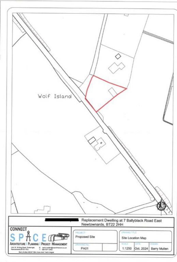 SITE, 7 Ballyblack Road East, Newtownards, BT22 2HH