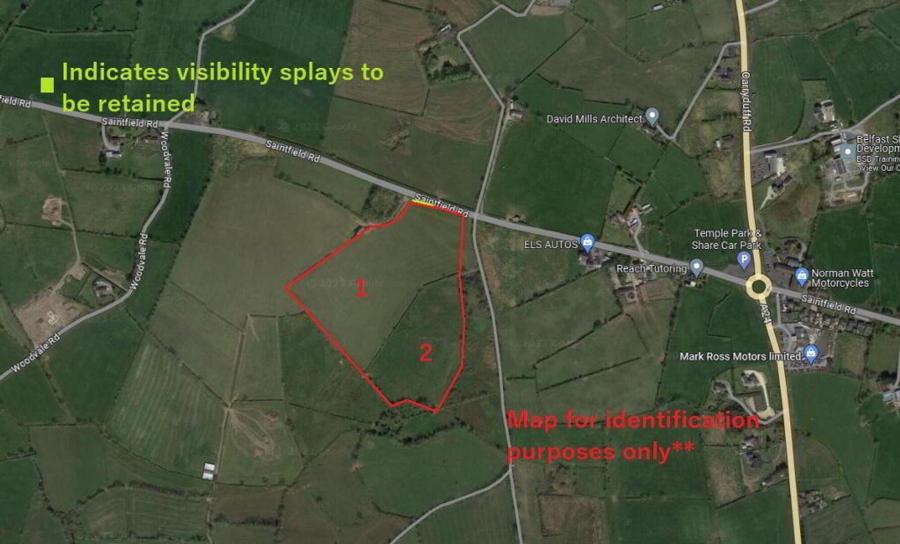 Land, On Saintfield Road, The Temple, Lisburn, BT27 6UQ